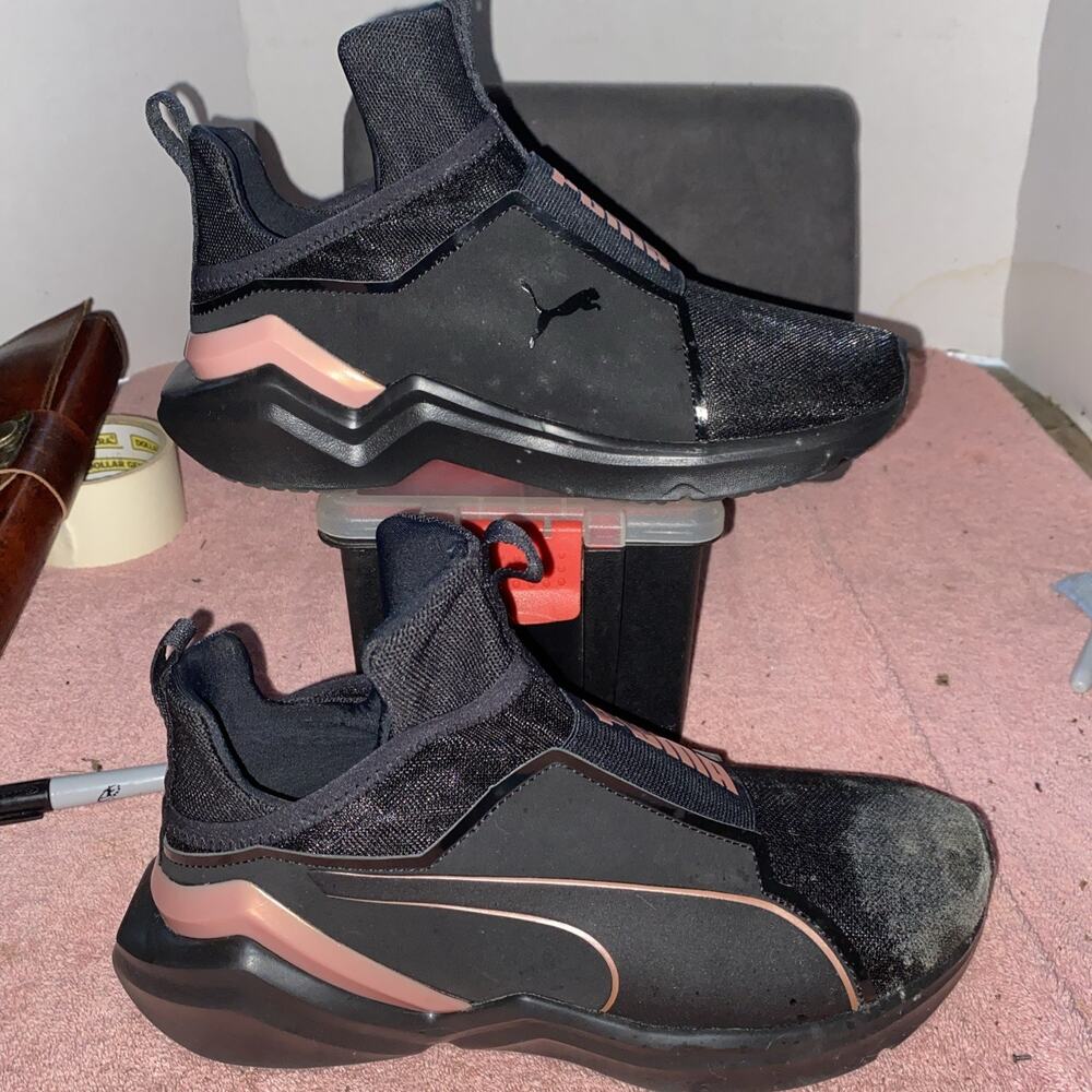 Size 5 - Puma Fierce 2 Black Rose Gold W